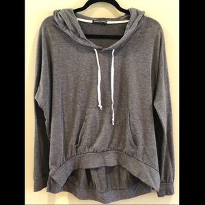 Brandy Melville Gray Light Weight Hoodie